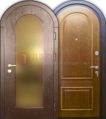 Металлическая арочная дверь ДА-12 в банк в Красноармейске