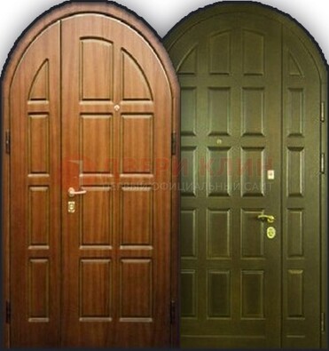 Металлическая арочная дверь ДА-6 для учебного заведения в Красноармейске