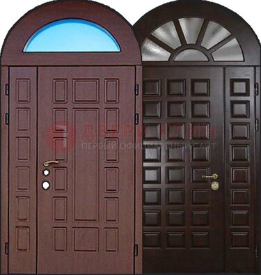 Стальная арочная дверь ДА-8 для административного здания в Красноармейске