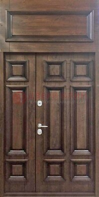 Классическая входная дверь с верхней фрамугой ДФГ-15 в Рязани