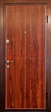 Коричневая входная дверь с ламинатом ДЛ-19 в Красноармейске