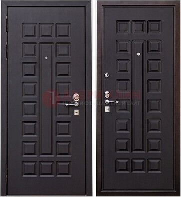 Крепкая металлическая дверь с МДФ ДМ-118 в Красноармейске
