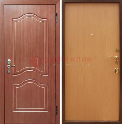 Входная дверь отделанная МДФ и ламинатом внутри ДМ-159 в Красноармейске