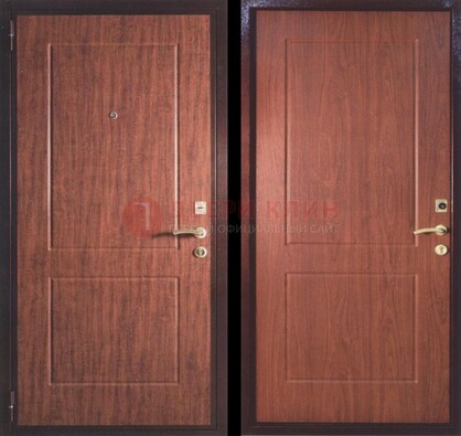 Фрезированная металлическая дверь с МДФ ДМ-182 в Красноармейске