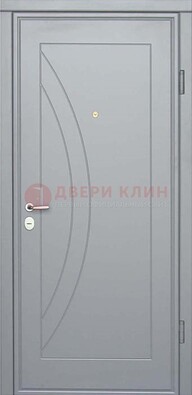 Белая железная дверь с МДФ ДМ-29 в квартиру в Красноармейске