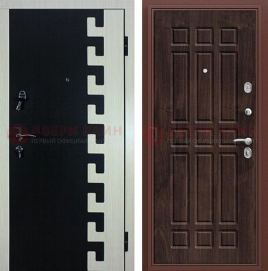 Стальная дверь с МДФ панелями в квартиру ДМ-367 в Щербинке