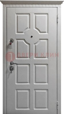 Белая дверь с МДФ ДМ-524 в Красноармейске