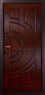 Темная стальная дверь с МДФ ДМ-58 в Красноармейске