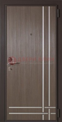 Квартирная стальная дверь с МДФ с декоративными вставками ДМ-89 в Красноармейске