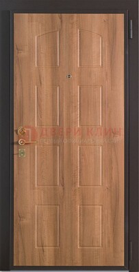 Железная дверь с МДФ с рисунком ДМ-91 в дом из бревна в Красноармейске
