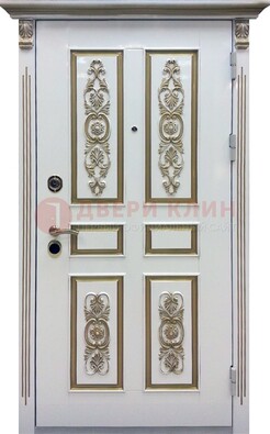 Входная дверь с массивом дуба в белом цвете ДМД-62 в Красноармейске
