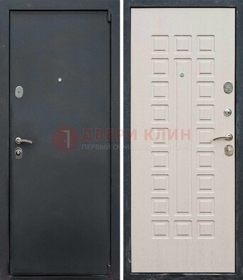 Черная металлическая дверь с порошковым покрытием ДП-101 в Красноармейске