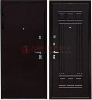Темная стальная дверь с порошковым напылением ДП-140 в Красноармейске