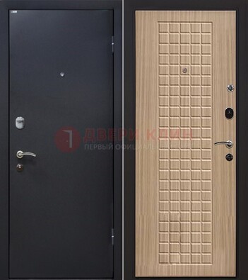 Черная металлическая дверь с порошковым покрытием ДП-157 в Красноармейске