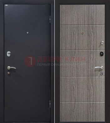 Черная входная дверь с порошковым напылением ДП-189 в Красноармейске