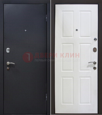 Черная металлическая дверь с порошковым покрытием ДП-193 в Красноармейске
