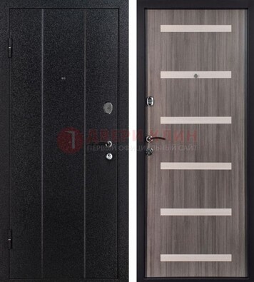 Черная стальная дверь с порошковым окрасом ДП-199 в Красноармейске