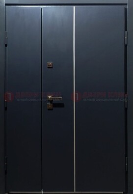 Темная металлическая дверь с порошковым покрытием ДП-220 в Красноармейске