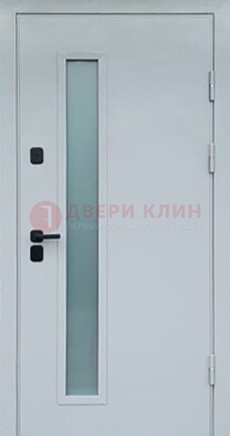 Светлая железная дверь с порошковым напылением ДП-303 в Апрелевке