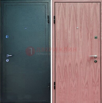 Черная входная дверь с порошковым покрытием ДП-32 в Красноармейске