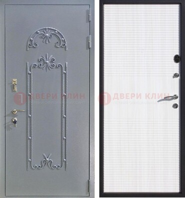 Черная входная дверь с порошковым покрытием ДП-67 в Красноармейске