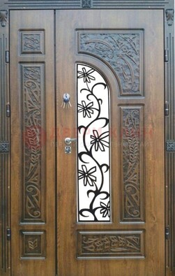 Морозостойкая металлическая парадная дверь ДПР-12 в Красноармейске