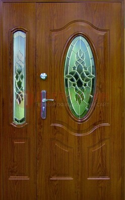 Парадная дверь со стеклянными вставками ДПР-73 для дома в Красноармейске
