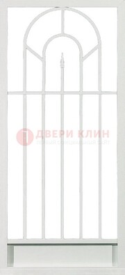 Стальная решетчатая дверь в белом цвете с пикой ДР-11 в Красноармейске