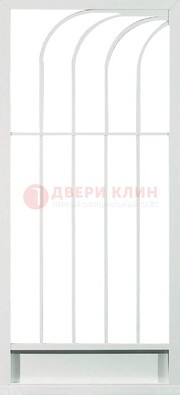 Белая металлическая решетчатая дверь ДР-17 в Красноармейске