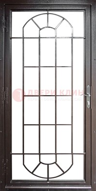 Темная металлическая решетчатая дверь ДР-22 в Красноармейске