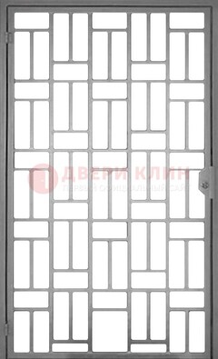 Металлическая решетчатая дверь в сером цвете ДР-23 в Красноармейске