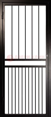 Коричневая одностворчатая железная решетчатая дверь ДР-24 в Красноармейске