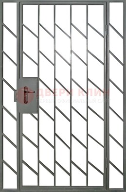 Металлическая решетчатая дверь с фрамугами ДР-48 в Красноармейске