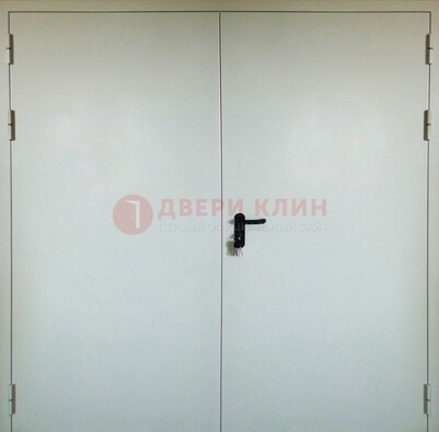 Белая металлическая техническая дверь ДТ-8 в Красноармейске