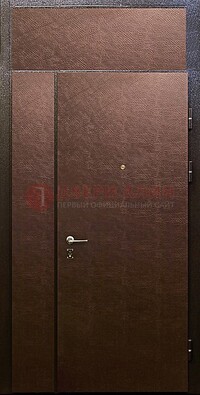 Тамбурная дверь с верхней фрамугой с винилискожей ДТМ-7 в Красноармейске