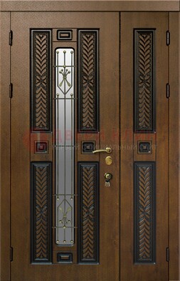 Полуторная входная дверь с виноритом ДВТ-169 в Красноармейске