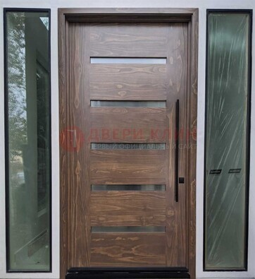 Железная дверь с виноритом и фрамугами ДВТ-189 в Красноармейске