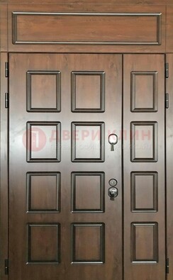Уличная полуторная дверь с виноритом ДВТ-190 в Красноармейске
