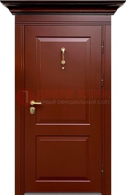 Красная железная дверь винорит для частного дома ДВТ-251 в Красноармейске