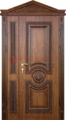 Узорная стальная дверь с виноритом для дома ДВТ-260 в Красноармейске