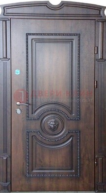 Темная дверь с виноритом и терморазрывом в цвете Венге ДВТ-65 в Красноармейске