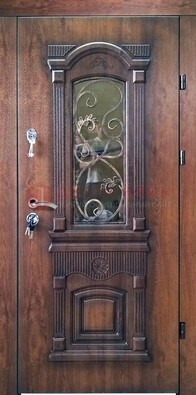 Входная дверь Дверь с виноритом снаружи и МДФ внутри ДВТ-73 в Красноармейске